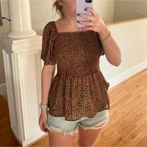 Leopard Print Top